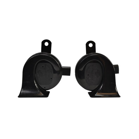 KIT BOCINAS TROMPETA DOBLE 12V. AUDI – NEGRAS