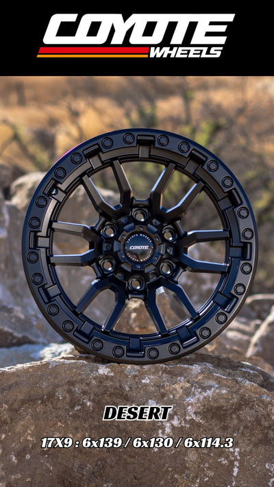 Llantas Coyote Wheels 17x9 Desert 6X114