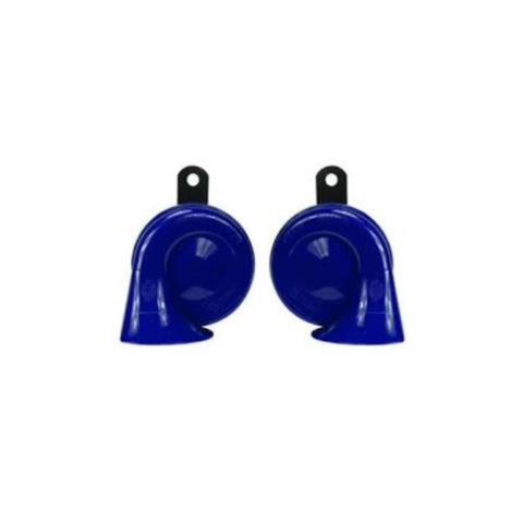 KIT BOCINAS TROMPETA DOBLE 12V. UNIVERSAL – AZUL