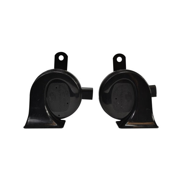 KIT BOCINAS TROMPETA DOBLE 12V. AUDI – NEGRAS