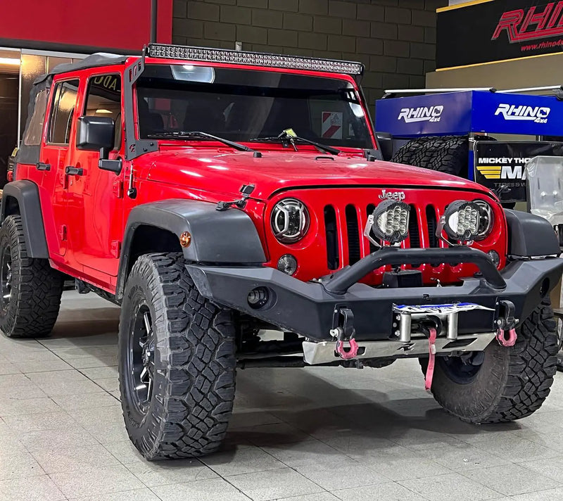 Bumper Delantero Evo 3 Jeep Wrangler JK 2007-2018 versión C