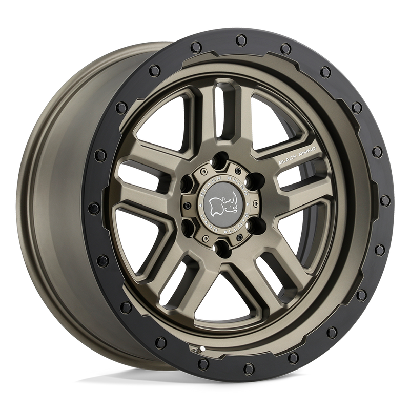 17X8.0 5X120/30 Black Rhino Barstow Matte Bronce W/Machine