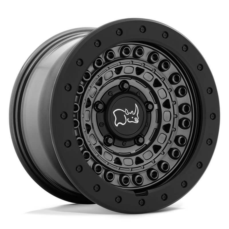 17X8.5 5X127/-18 Black Rhino Barricade Gun Black/Black Rock