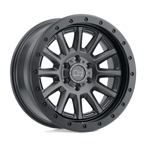 17X8.5 6X114.3/10 Black Rhino Dugger 6 Lug Gunblack