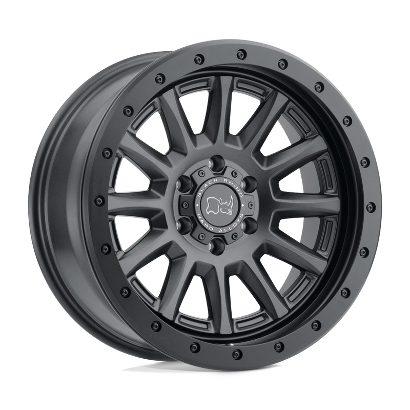 17X8.5 6X114.3/10 Black Rhino Dugger 6 Lug Gunblack