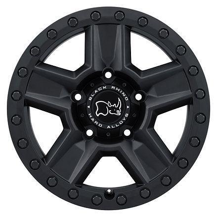17X8.5 6X139.7/-18 Black Rhino Ravine Matte Black