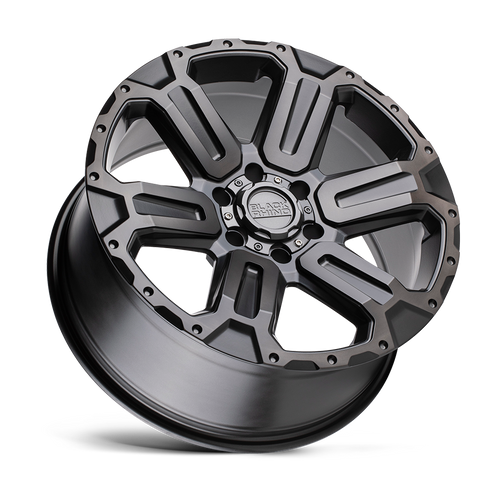 17X8.5 6X139.7/12 Black Rhino Wanaka Matte Gunmetal W/Brushe (foto 2 de 3)