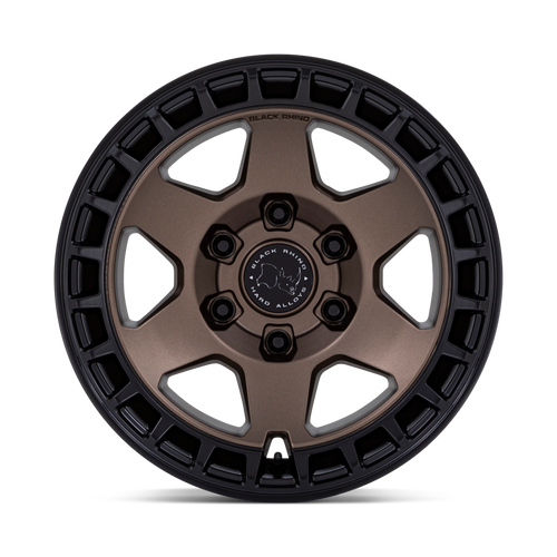 17X8.5 6X139.7/25 Black Rhino Bahari Matte Bronze W/Matte Bk