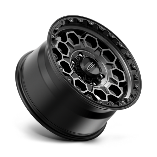 17X9.0 5X127/-12 Kmc Trek Satin Black With Gray Tint Cb71.5 (foto 2 de 3)