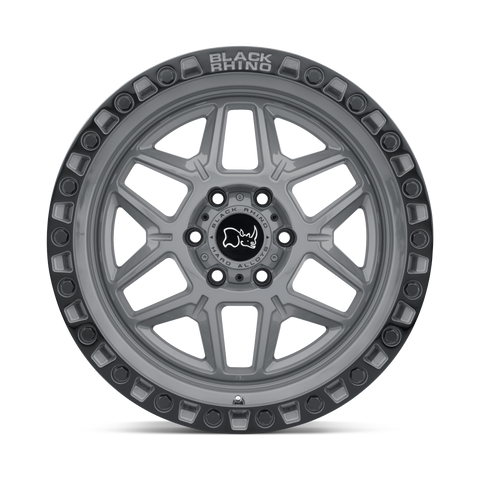17X9.0 5X127/-18 Black Rhino Kelso Battleship Gray W/Blk Lip