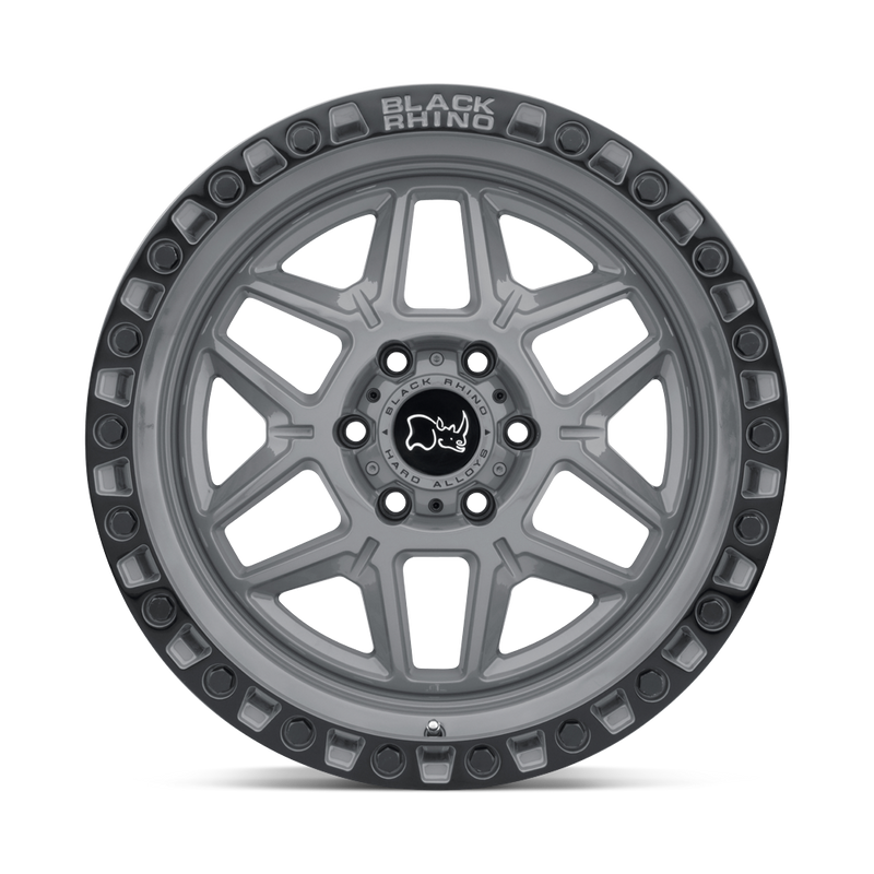 17X9.0 5X127/-18 Black Rhino Kelso Battleship Gray W/Blk Lip