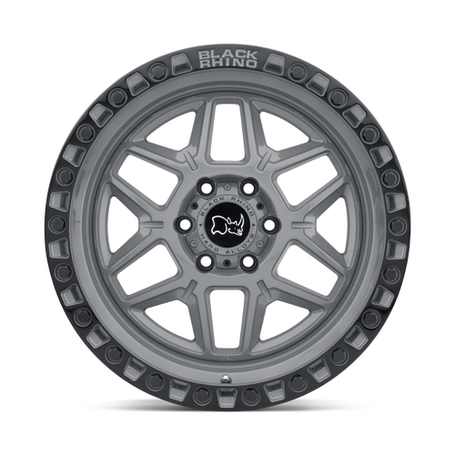17X9.0 5X127/-18 Black Rhino Kelso Battleship Gray W/Blk Lip