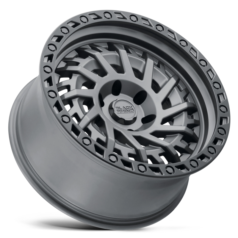 17X9.0 5X127/-18 Black Rhino Shredder Matte Gunmetal/Blk Lip