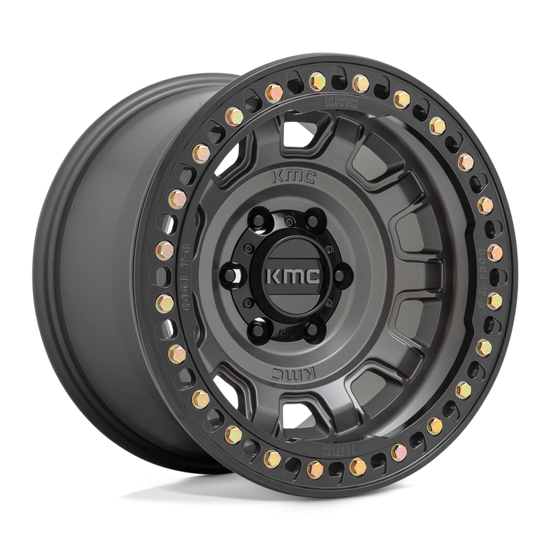 Llanta KMC Tank Beadlock Anthracite (17x9.0 5x127 / ET-38)