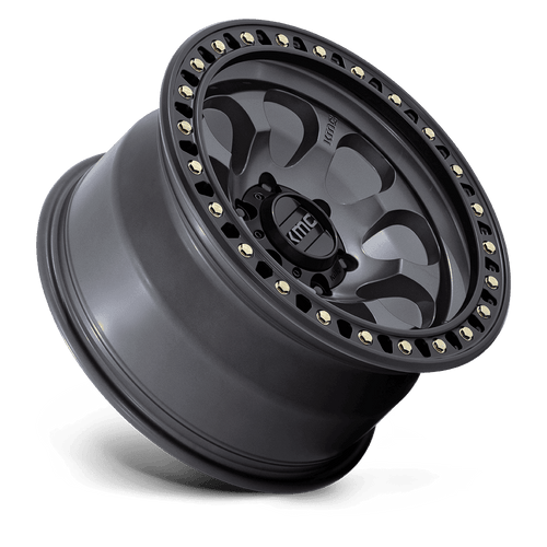 17X9.0 6X139.7/-12 Kmc Km550 Riot Anthracite W/Satin Black LIP (foto 2 de 3)
