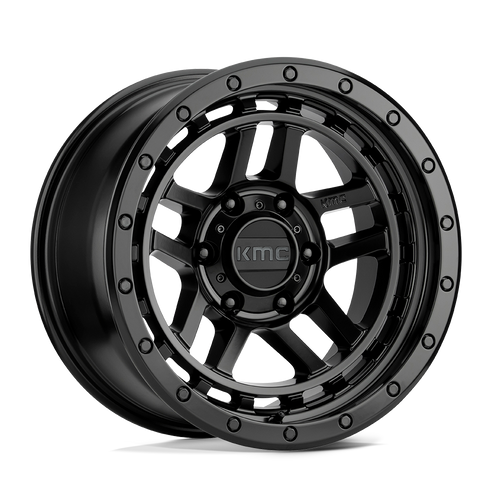 17X9.0 6X139.7/-12 Kmc Recon Satin Black Cb106.25