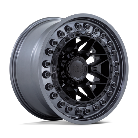 17X9.0 6X139.7/00 Black Rhino Alpha Matte Black W/Matte Gunm