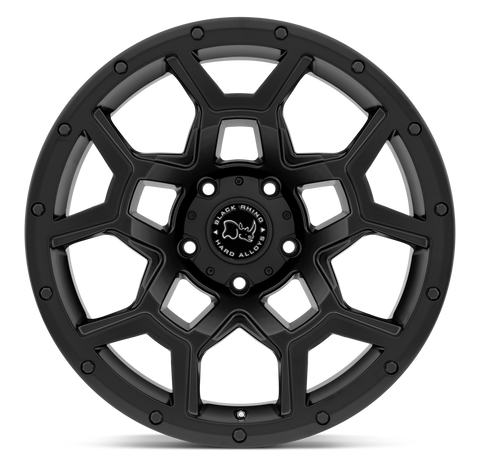 17X9.5 6X139.7/-18 Black Rhino Overland Matte Black