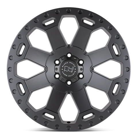 Llanta Black Rhino Warlord Matte Black with Machined Dark Tint Lip (18x9.0 6x139.7 / ET-12