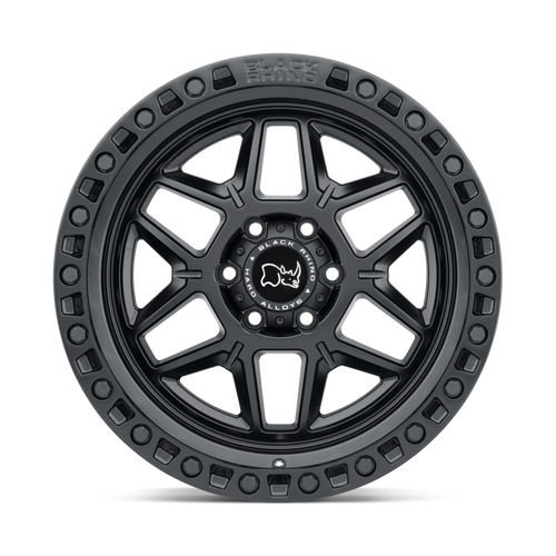 17X9.0 6X139.7/-12 Black Rhino Kelso Matte Black W/Black Bol