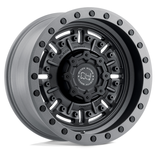 17X8.5 6X114.3/00 Black Rhino Abrams Textured Matte Gunmetal (foto 2 de 3)