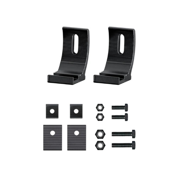 JUEGO DE SOPORTES PARA BARRAS LED HELLA BLACK MAGIC «TOUGHT» DOBLE