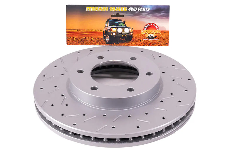 Disco de freno perforado y ranurado Terrain Tamer Ford Ranger (TTBBKRFRF)
