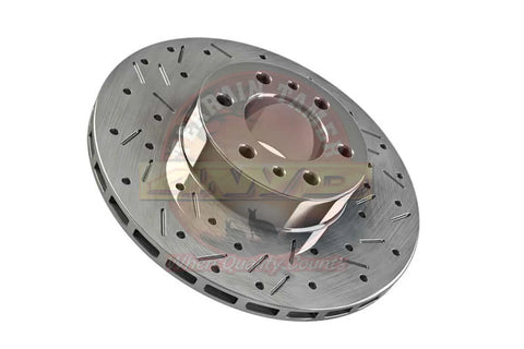 Disco de freno perforado y ranurado delantero Terrain Tamer Toyota Hilux (43512-0K060HP)