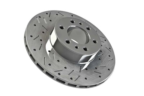 Disco de freno perforado y ranurado delantero Terrain Tamer Toyota Land Cruiser Prado (43512-35210HP)