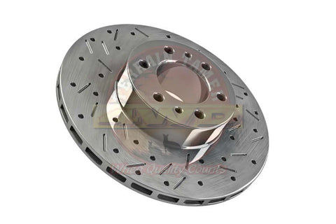 Disco de freno perforado y ranurado delantero Terrain Tamer Toyota Land Cruiser 200 (43512-60180HP)