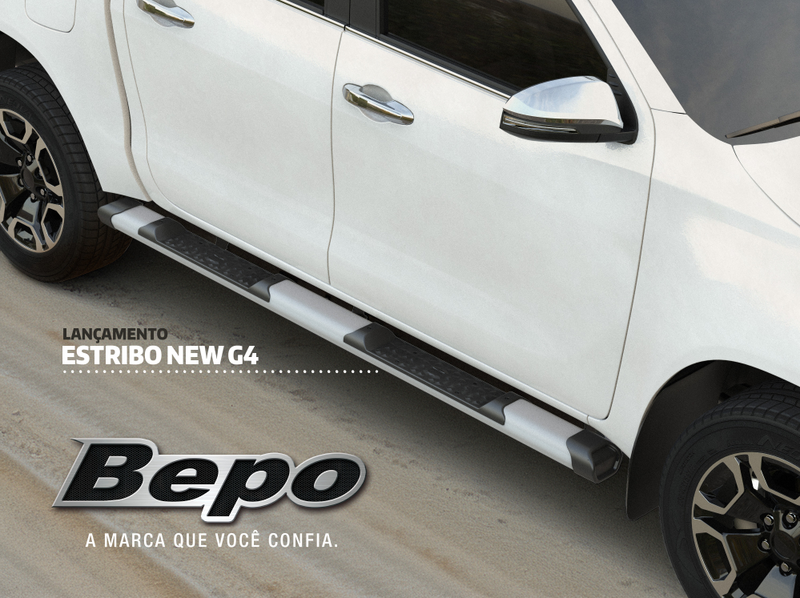 PISADERAS DE ALUMINIO G4 BEPO(Brasil) Volkswagen Amarok Trendline/Comforline/Highline D/C (2010 – 2025) – Aluminio