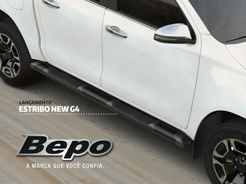 PISADERAS DE ALUMINIO G4 BEPO(Brasil) Ford New Ranger XL/XLS/XLT/RAPTOR D/C (2023 – 2026) – Negras