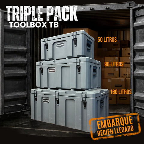 Pack 3 Tool Box rotomoldeadas