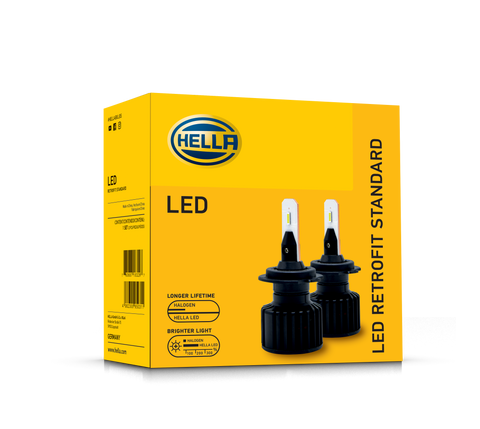 AMPOLLETAS(PAR) 9007/HB5 LED STANDARD HELLA 12V.