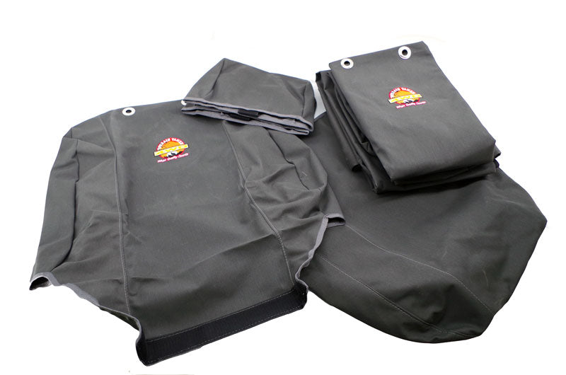 Set Funda Asiento Lona Gris 2 X Frt Buckets 1 X A/Trasero