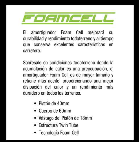 KIT DE Suspensión Foamcell (con ADD A Leaf)