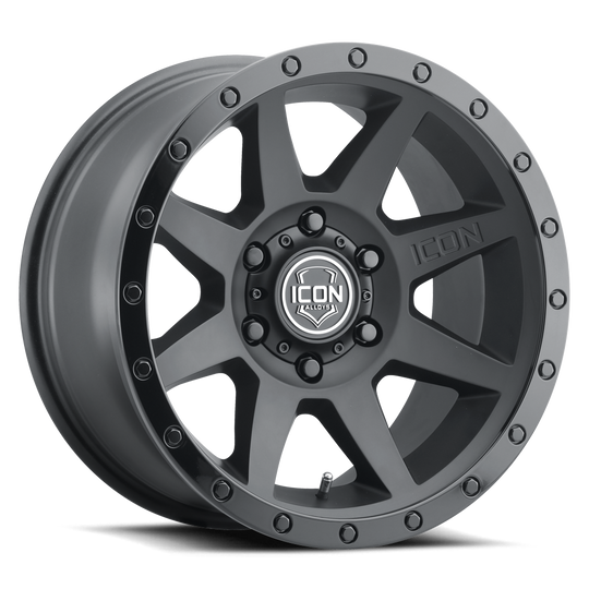 Icon Alloys Rebound DBL Matte Black Aro 17 6x130