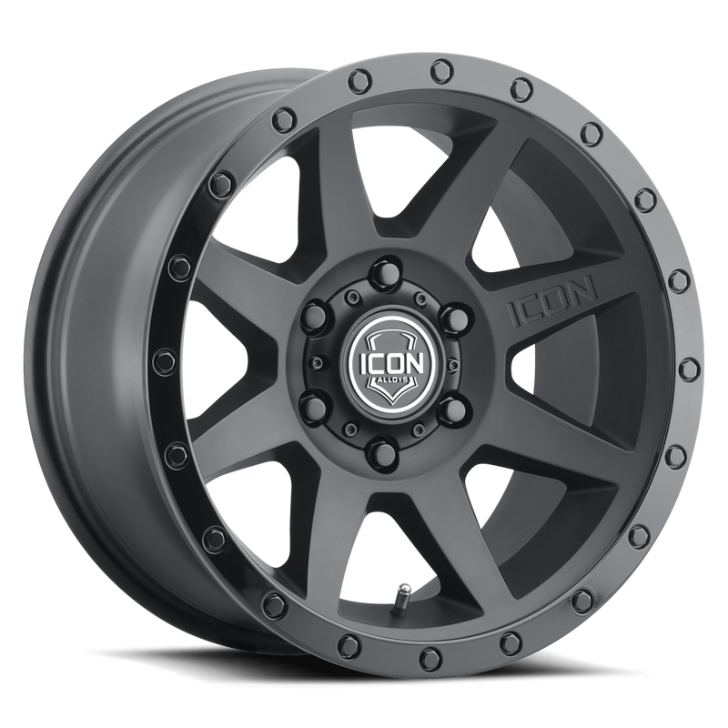 Icon Alloys Rebound DBL Matte Black Aro 17 6x130