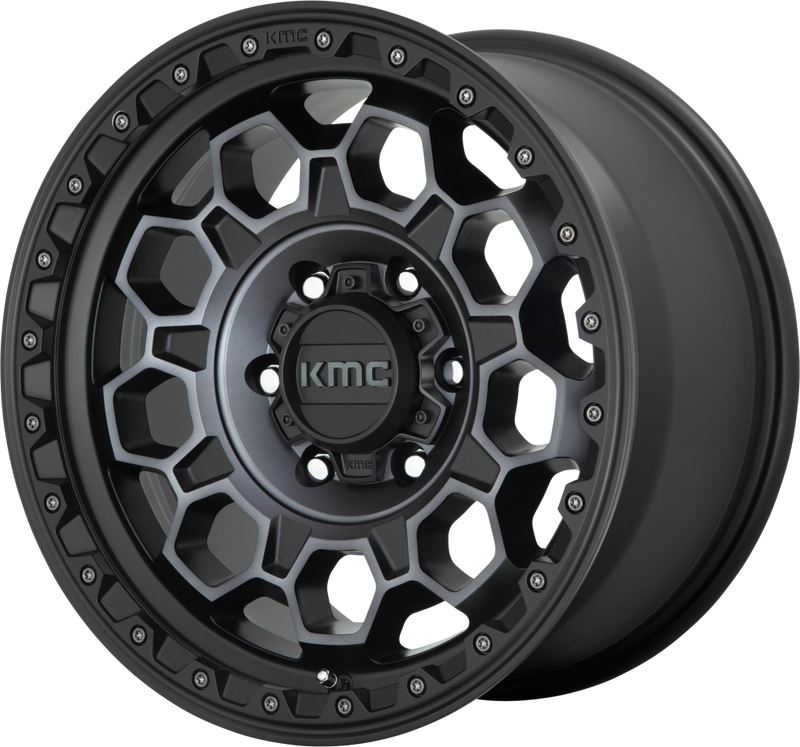 KMC KM545 TREK 17x9 / 6x139 / -12 / Satin Black Gray Tint / 4unds