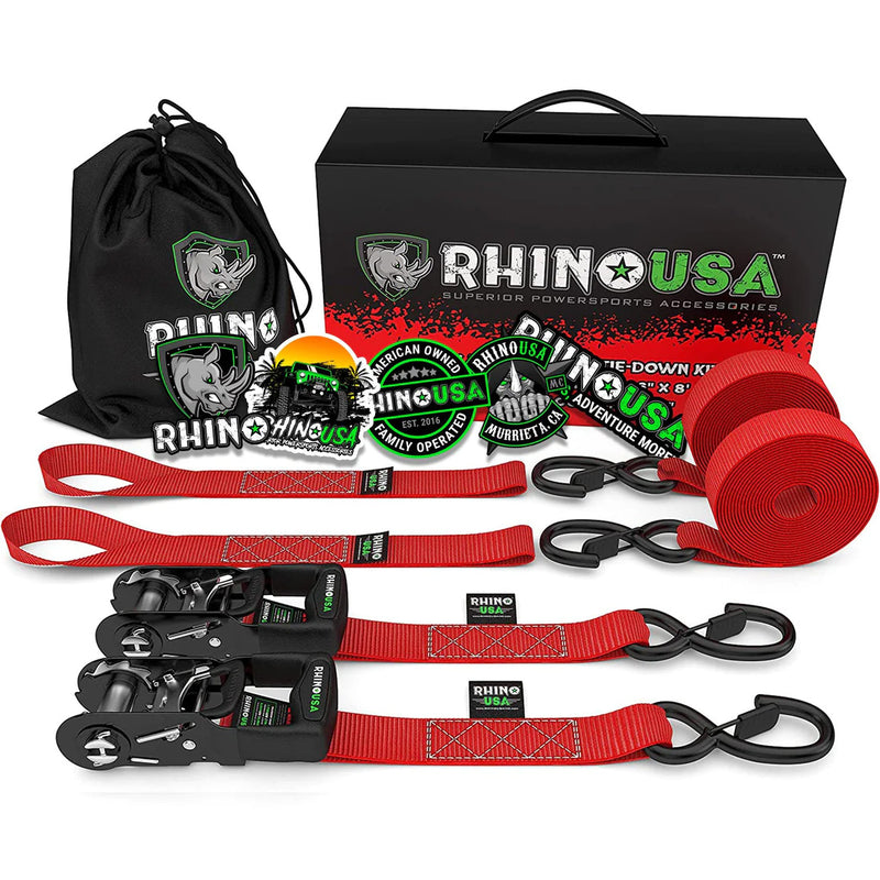 Pack x 2 Correas de Amarre Heavy Duty 4 cm x 244 cm con Ratchet