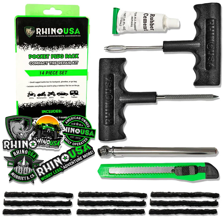 Kit de Reparación de Neumáticos Compacto - 14 piezas