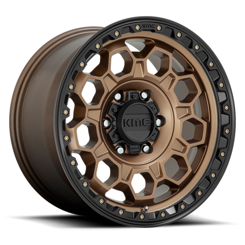 KMC KM545 TREK 17x9 / 5x127 / -12 / Matte Bronze Black Lip / 4unds