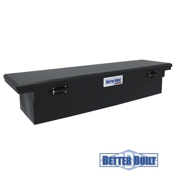 Caja Pick Up Aluminio Diamantado Low Profile L - Negro Mate