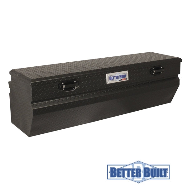 Caja Pick Up Aluminio Diamantado Chest L - Negro Mate