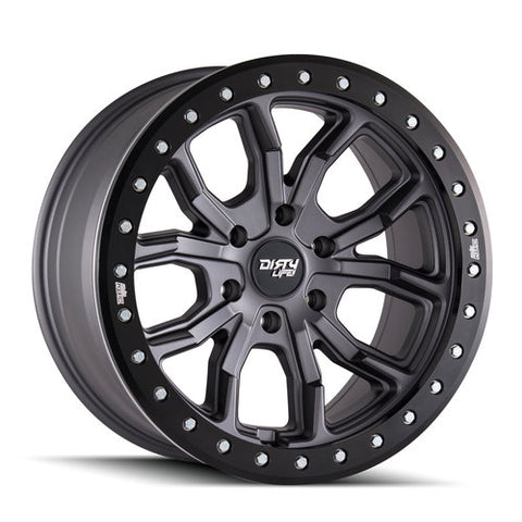 DIRTY LIFE DT-1 BEADLOCKS 17x9 / 5x127mm / -12 / GUNMETAL / 4unds