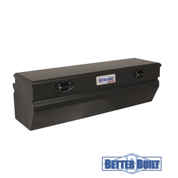 Caja Pick Up Aluminio Diamantado Chest M - Negro Mate