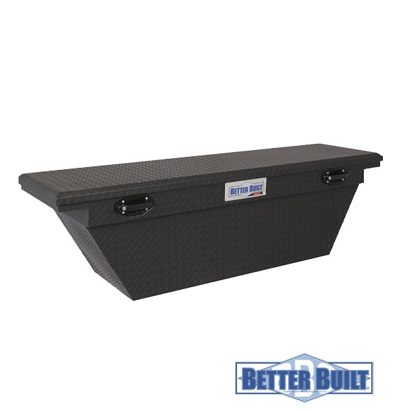Caja Pick Up Aluminio Diamantado Low Profile M - Negro Mate