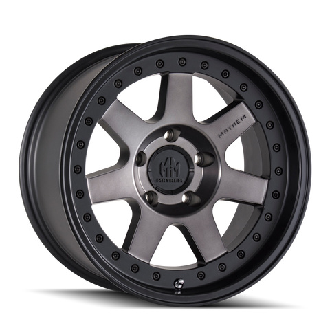 MAYHEM 8300 PRODIGY 17x9 / 5x127 / -6 / Matte Black Machined Dark Tint / 4unds
