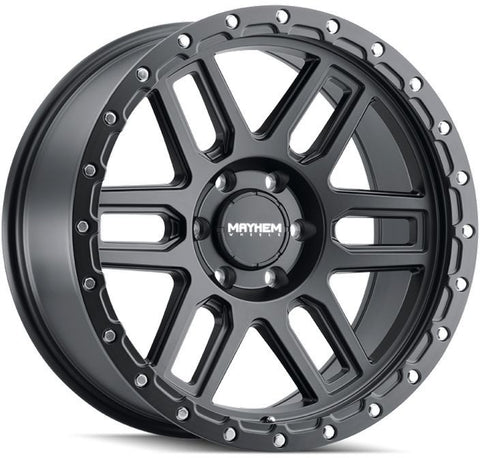 MAYHEM 8304 DELTA 17x9 / 6x139 / -12 / Matte Black Matte Black Lip / 4unds