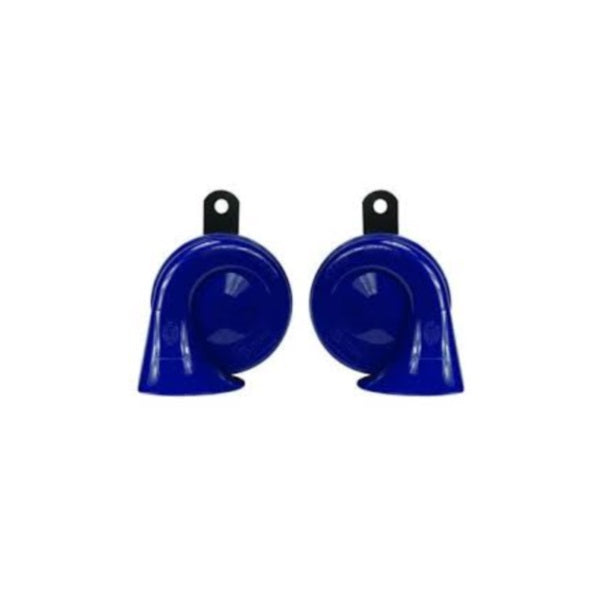 KIT BOCINAS TROMPETA DOBLE 12V. UNIVERSAL – AZUL